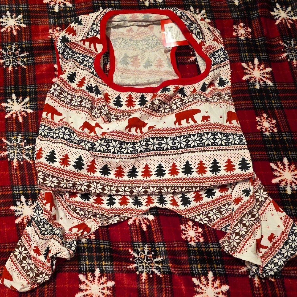 New, Set Of 3, Red,White Print And Blue Holiday Themed Dog Tee's. By Target